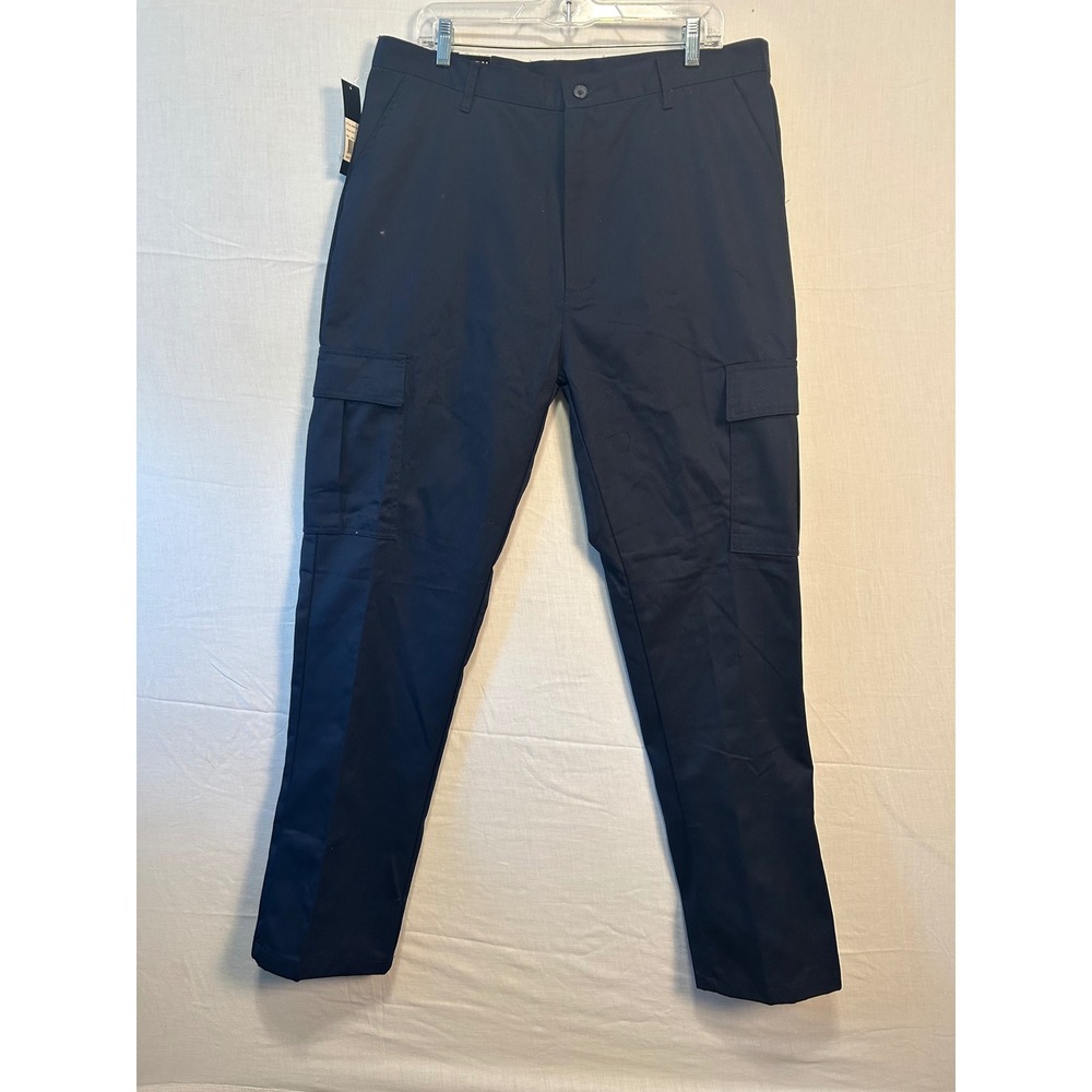 Galaxy by Harvic Mens Navy Blue Cargo Pants XMGP-847N 38x32 Utility Workwear